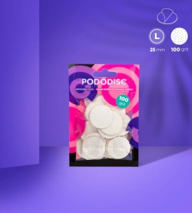 STALEKS EXPERT 25 PODODISC L Pedi̇kür di̇ski̇ i̇çi̇n yapişkan zi̇mpara, 100 grit 25 mm (50 adet)