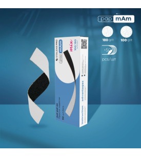 STALEKS EXPERT 22 papmAm mix Çift taraflı düz törpü için değiştirilebilir yedek zımpara, 100/180 grit (50 adet)