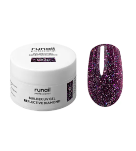 9820 RUNAİL BUILDER UV GEL REFLECTIVE DIAMOND - 15gr simli jel