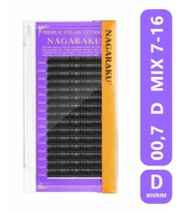 Nagaraku Classic İpek Kirpik - 00,7 D - MIX