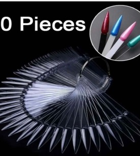Stiletto Şeffaf Kartela 50’li