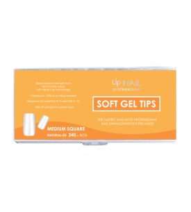 Natural 03 – UP NAIL Professional Jel Tips (Küt - Kemik) - 240 Adet